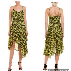 ✨Parker Limon Ruffled High Low Midi Dress